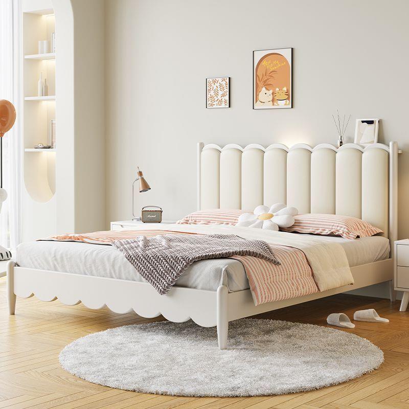 美式白色床法式实木床1.8米简约卧室家用小户型双人1.5m主卧婚床