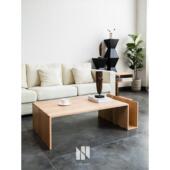 弄居∣北欧实木长方形Naomi茶几现代简约小户型创意方桌极简家具