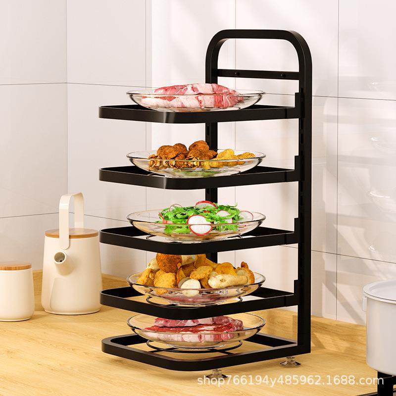 多层壁挂台面可折叠放菜配菜架厨房备菜置物架多功能收纳火锅菜盘,电子/电工,接线端子,淘宝优惠券,粉丝福利购,淘宝优惠卷
