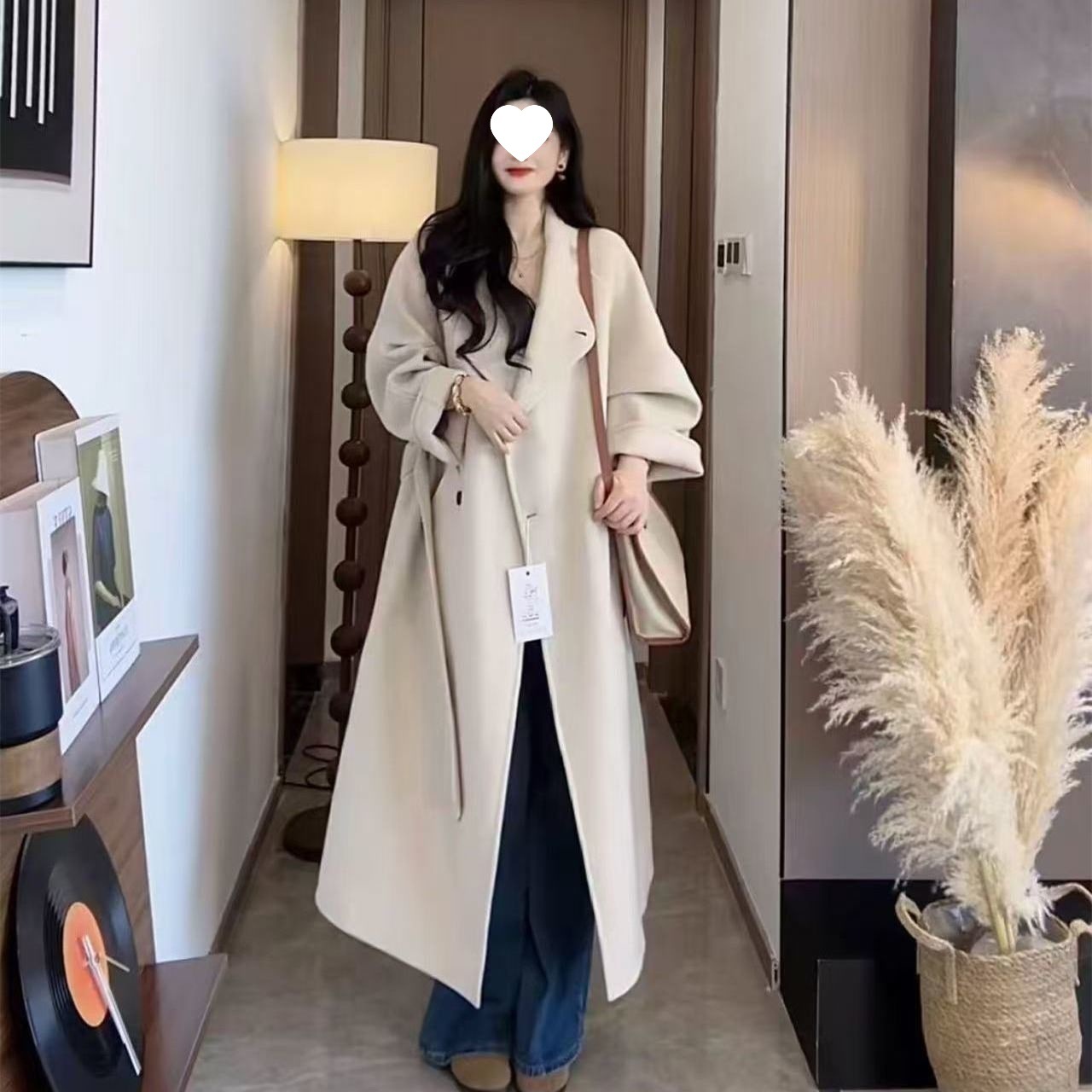 2025新款毛呢大衣外套赫本风羊绒大衣秋冬长款外穿女