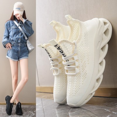 夏季透气女士钢头劳保鞋轻便带钢板上班好看超轻软底久站不累防砸