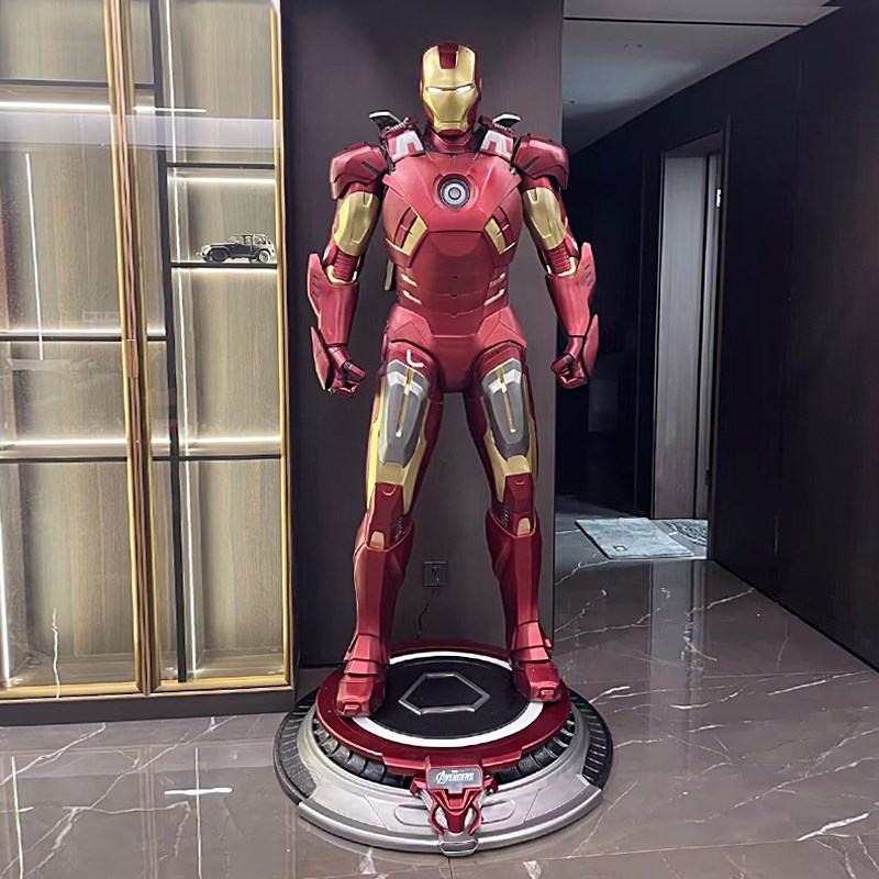 漫威钢铁侠大摆件MK50mk7雕塑反浩克装甲商场影院客厅装饰落地