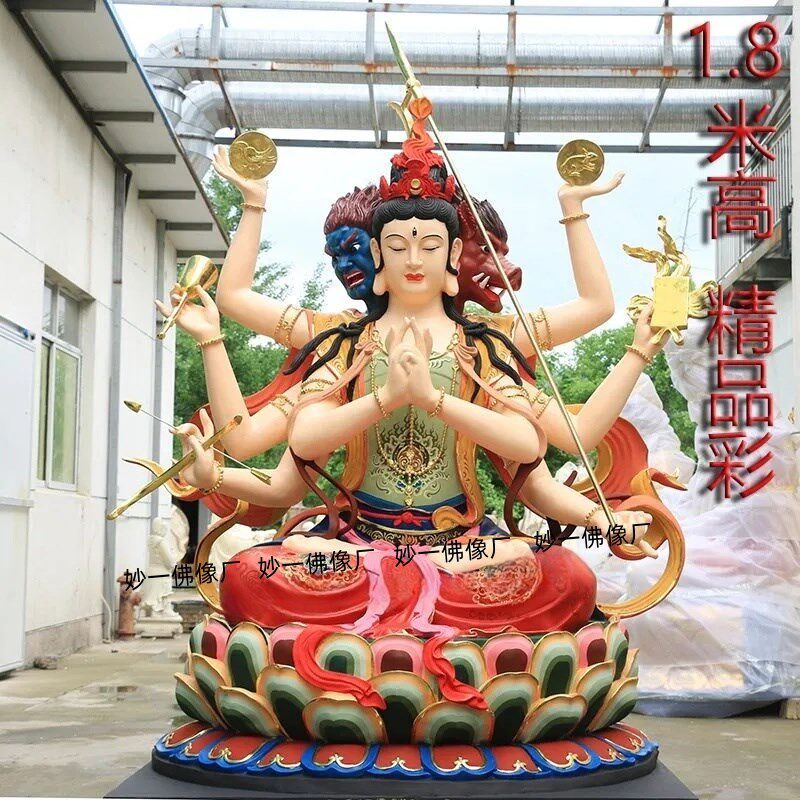 斗姆元君像斗母元君神像紫光圣母斗母星像圆明道姥先天尊供奉摆件