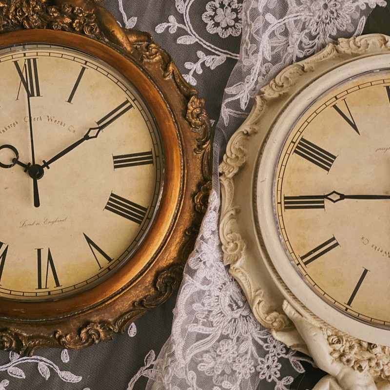 欧式复古客厅装饰挂钟美式古典怀旧挂墙钟表餐厅天使中古时钟摆件