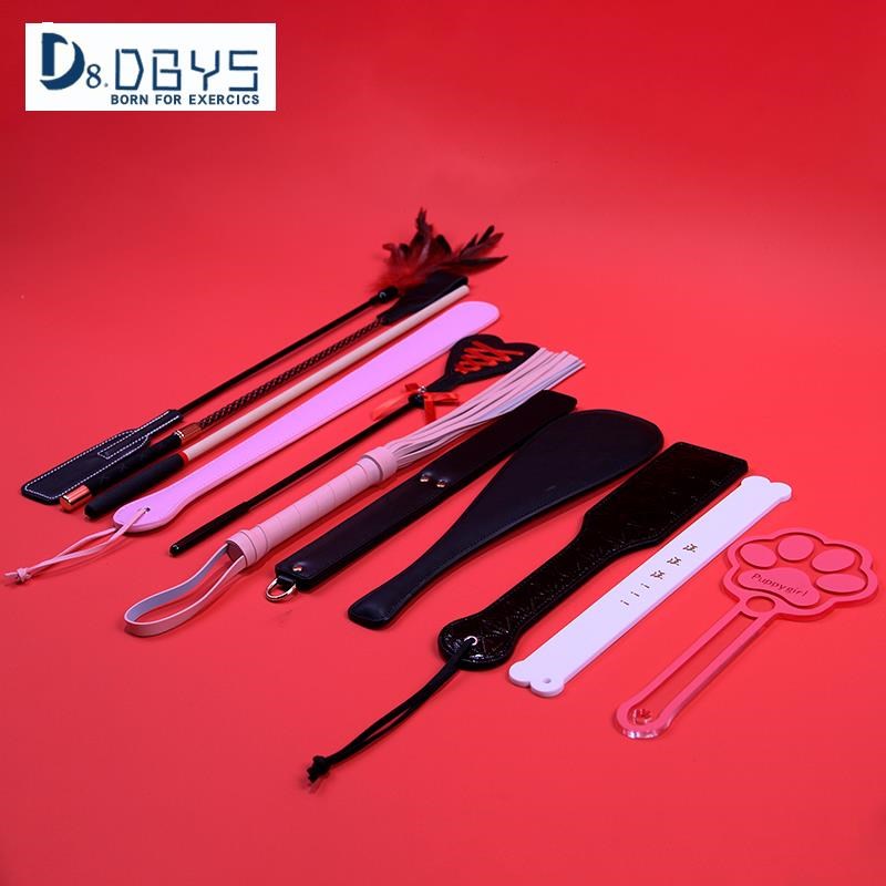 SP全套装皮拍子打板子小皮鞭子散鞭马鞭惩罚教鞭训狗家教木拍藤条