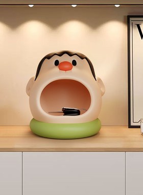 胖虎钥匙收纳玄关摆件装饰品入户门口米奇客厅家居乔迁新居摆画