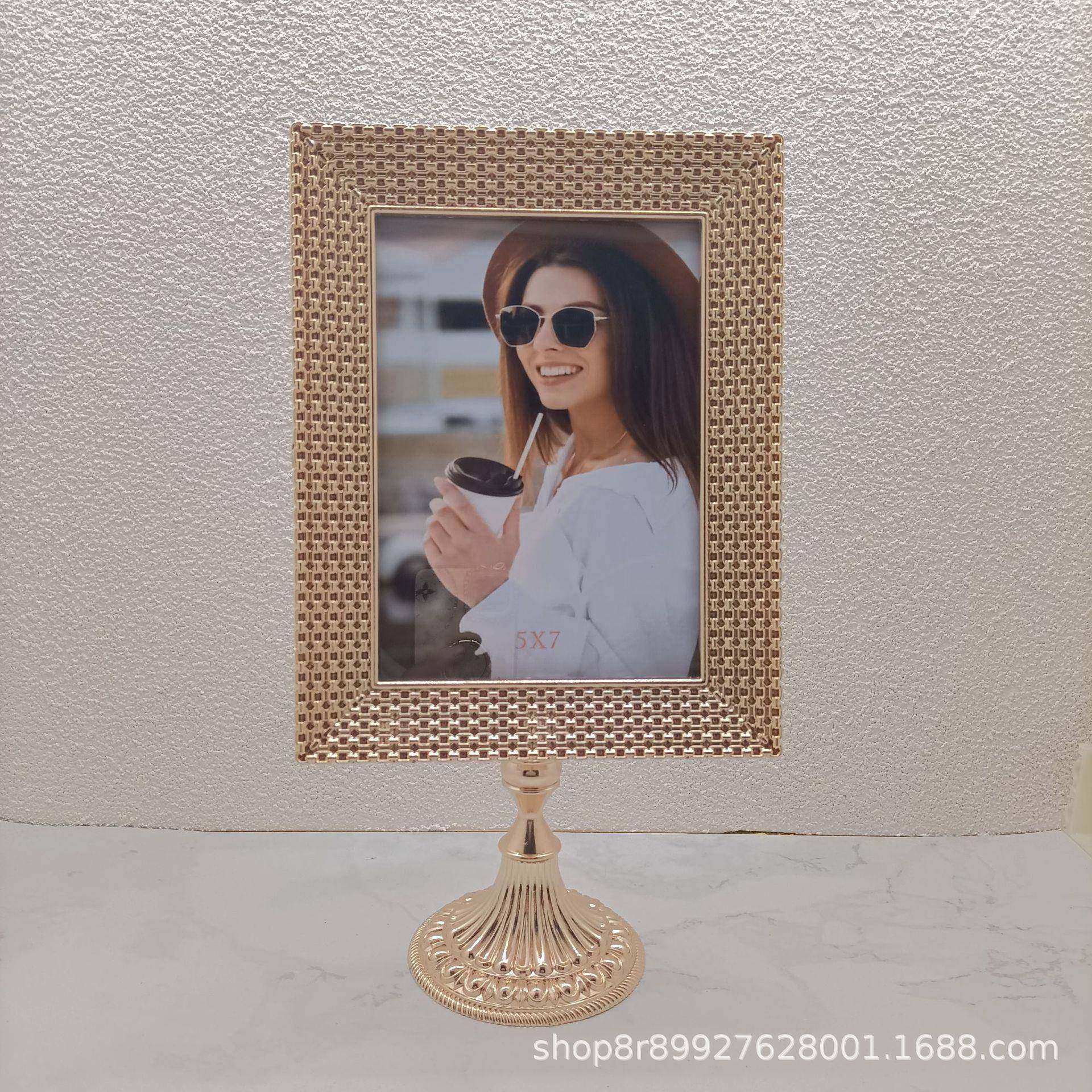 新款摆台美式相框金属立体玻璃相框浅金色金属相框,纺织面料/辅料/配套,纺织机械配件,淘宝优惠券,粉丝福利购,淘宝优惠卷