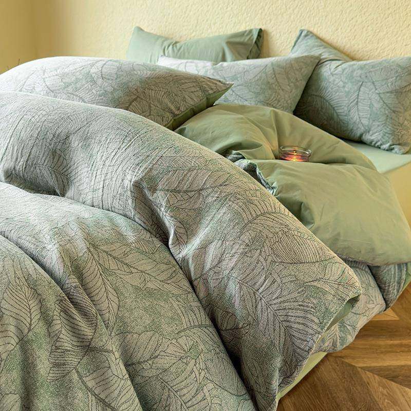 高级感双层纱全棉床上四件套2024新款纯棉床品被套床单三件套床笠,纺织面料/辅料/配套,纺织机械配件,淘宝优惠券,粉丝福利购,淘宝优惠卷