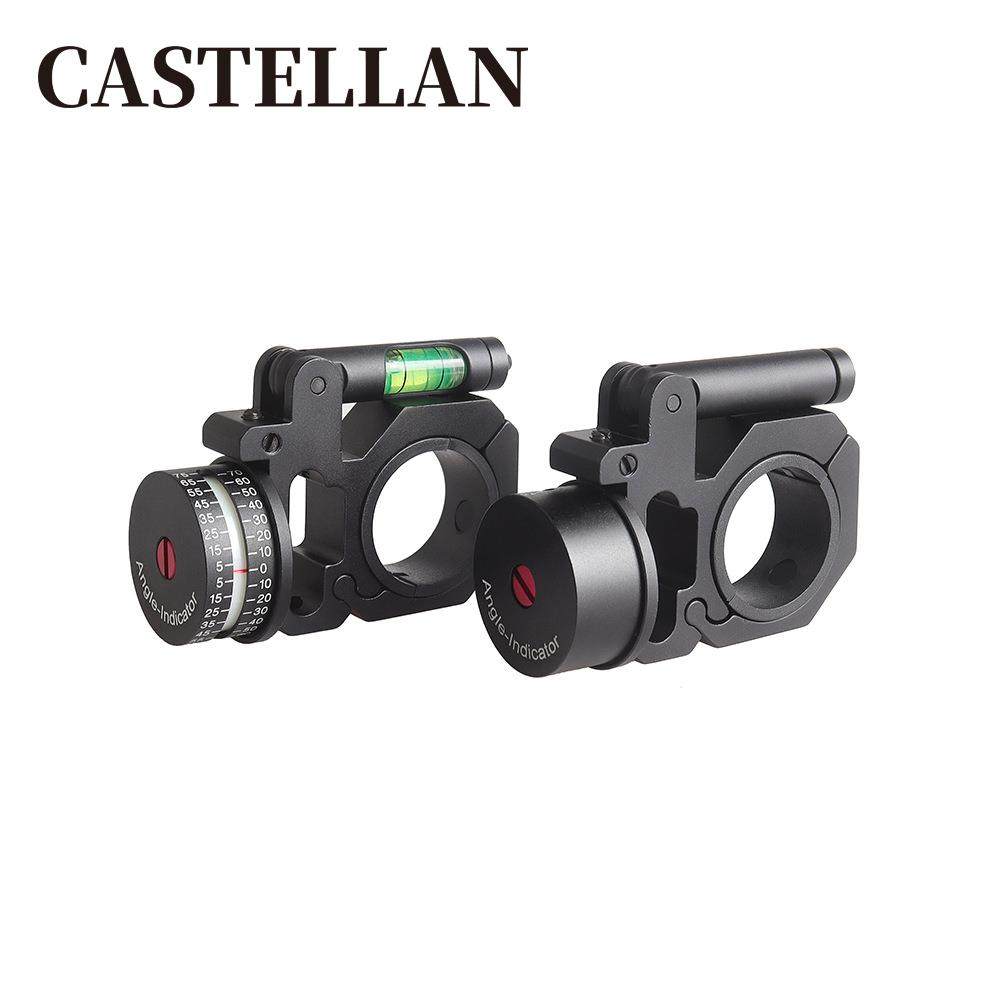 瞄镜水平仪夹具角度仪30/25mm管径支架金属左右测角度水平仪