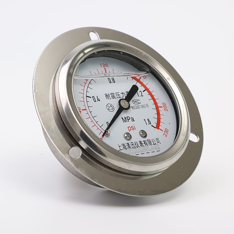 6Z.边060N油-Mpa压/带液压Y/水压T气压2.5向耐震压力表401轴