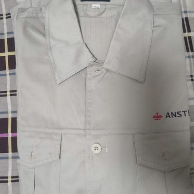 长袖春秋钢保护米套装内厂服耐磨鞍电焊劳汽修动工作服白色服工装