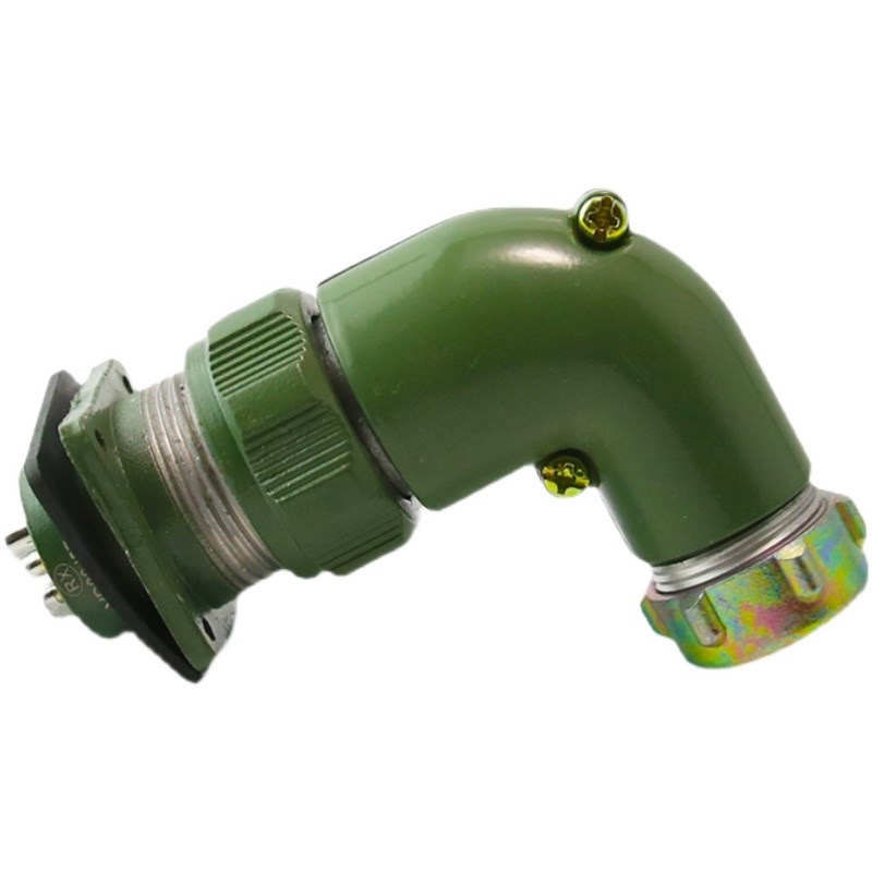 弯头航空插头座3芯4芯YD20K7TR 7芯5芯防水型YD20J7Z圆形连接器