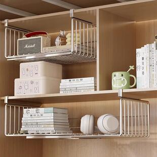 悬挂式免打孔床头柜下挂篮置物架宿舍书架书柜可伸缩分层收纳神器