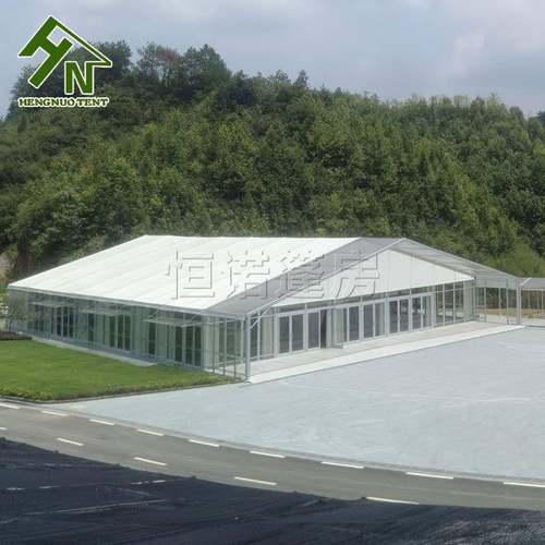 广州厂家供应20米跨度铝合金篷房玻璃墙体户外仓储帐篷可上门安装