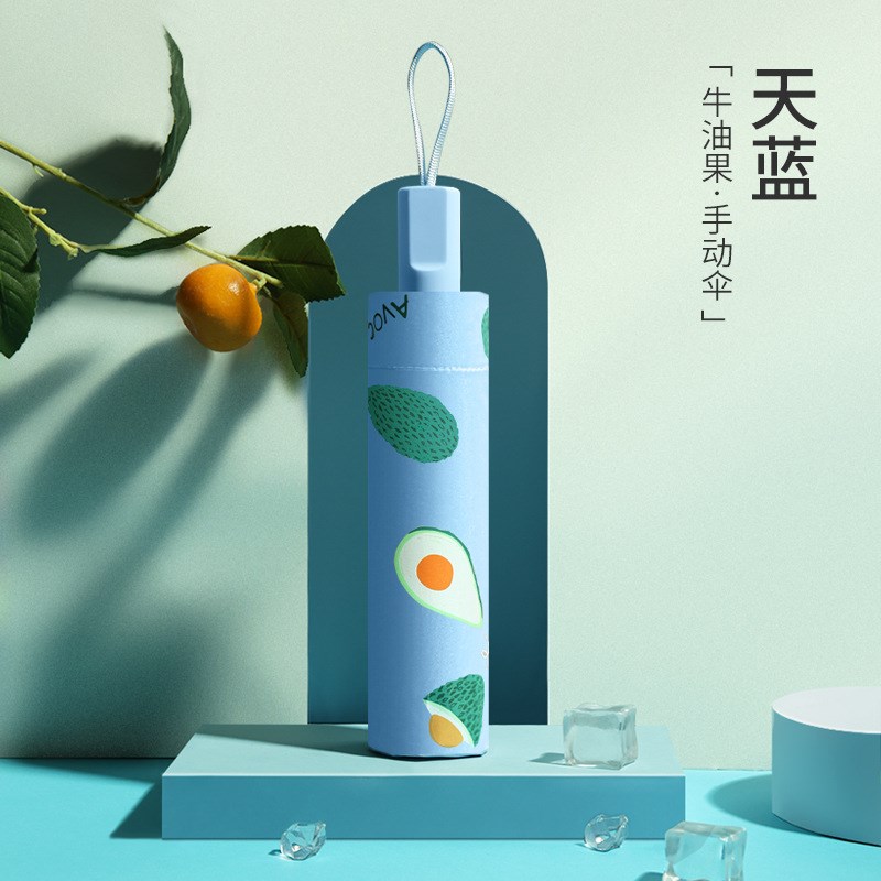 清新UV全自动少女三折叠黑胶两用防晒遮阳伞晴雨伞礼品雨伞