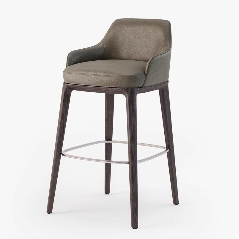 意式吧台椅现代简约实木高脚凳酒吧椅前台高脚椅家用吧台凳岛台椅,住宅家具,家用高脚椅,淘宝优惠券,粉丝福利购,淘宝优惠卷