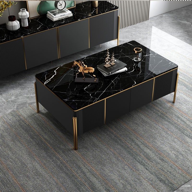 定制轻奢茶几电视柜组合简约现代高档小户型地柜岩板大理石玻璃面,住宅家具,茶几,淘宝优惠券,粉丝福利购,淘宝优惠卷
