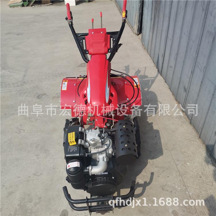 【折扣价】柴油四驱耕田机8马力水冷开沟机手扶松土犁地机