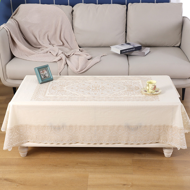 茶几桌布防水防油2021新款高级感轻奢客厅pvc免洗长方形简约蕾丝,居家布艺,桌布,淘宝优惠券,粉丝福利购,淘宝优惠卷