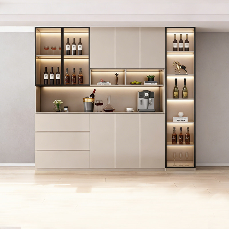 实木餐边柜靠墙一体储物柜家用客厅酒柜餐厅置物高柜玄关茶水柜子,住宅家具,餐边柜,淘宝优惠券,粉丝福利购,淘宝优惠卷