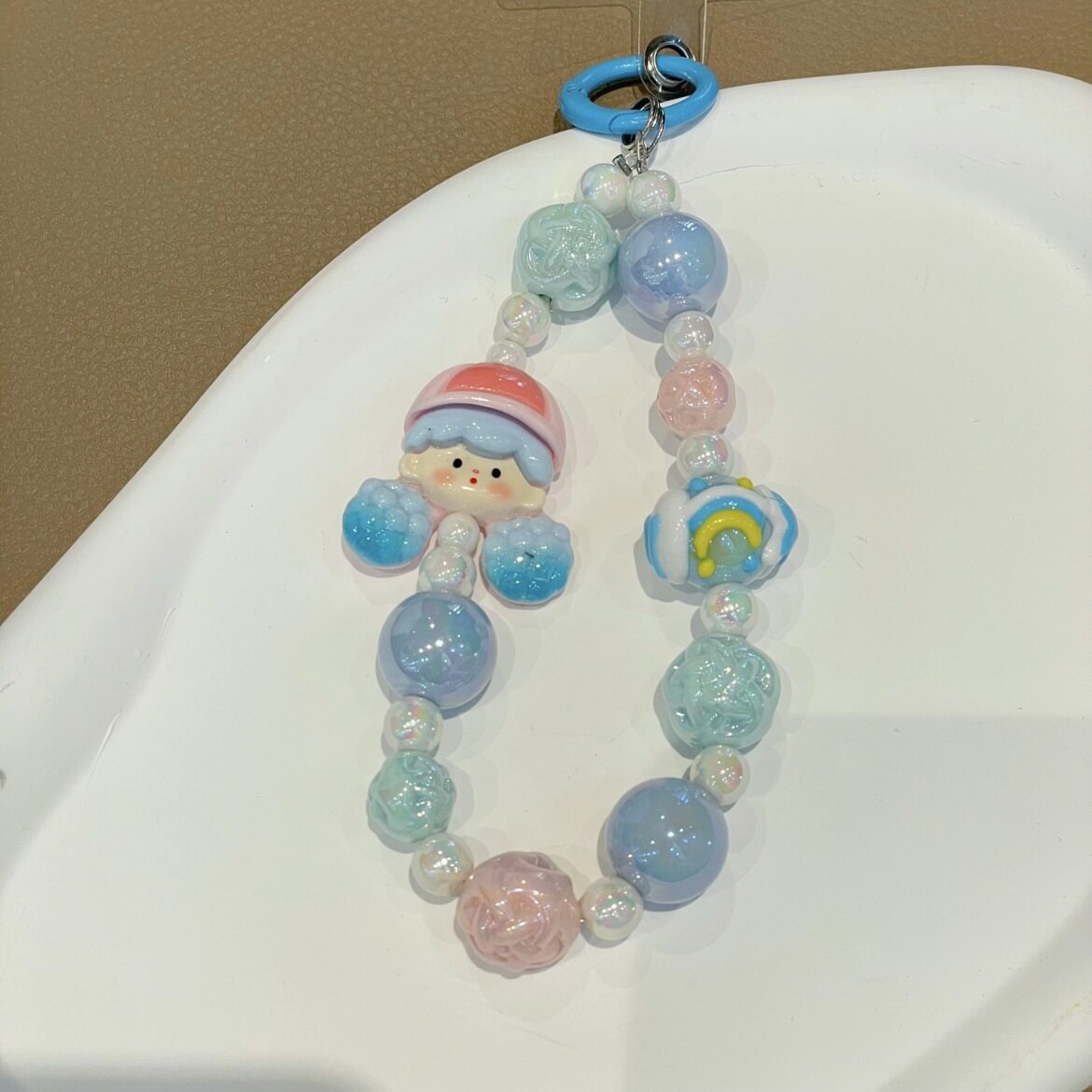 ins风珠珠手链串珠链条挂件手机