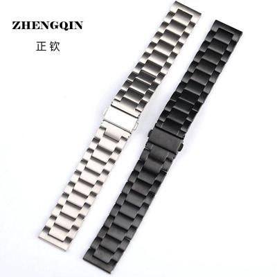 不锈钢金属表带20 22MM快拆表耳表链男装折叠扣适配GT2 3 轻便带