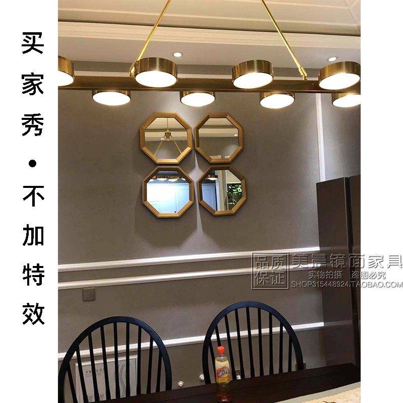 中式美式镜面装饰镜壁挂挂镜玄关壁炉镜子组合餐边镜背景墙挂镜子