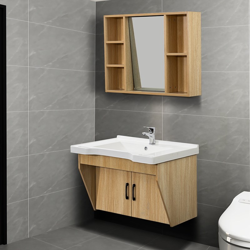 定制养老院洗手台盆智能镜柜一体浴室柜康养敬老院适老化台盆柜子