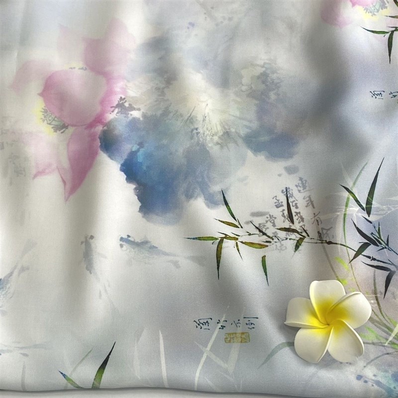 仙气飘飘绫罗绸缎夏80支超细贡缎真丝触感棉绸人造棉府绸强俊霖1