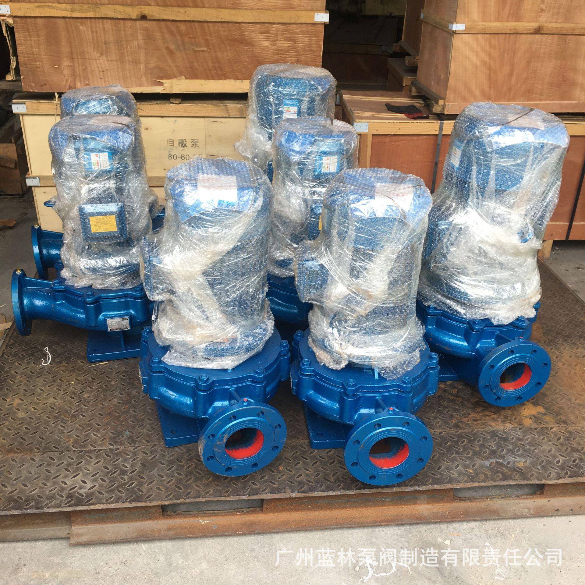 铸铁立式管道离心泵IRG100-250B立式增压泵单级热水防爆循环水泵