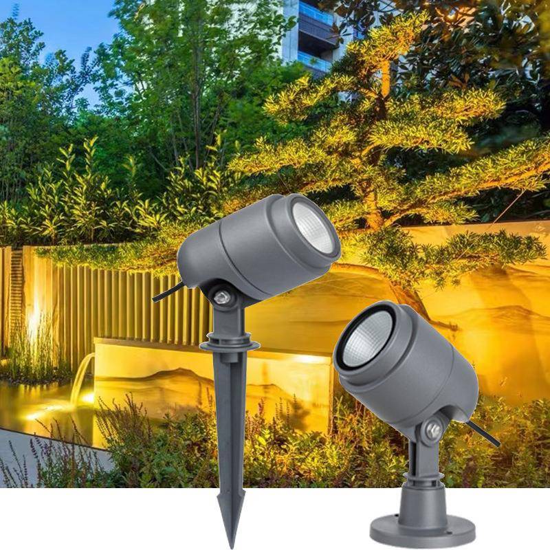 led地插灯户外防水投光灯景观绿化七彩照树灯插地灯草坪灯庭院灯