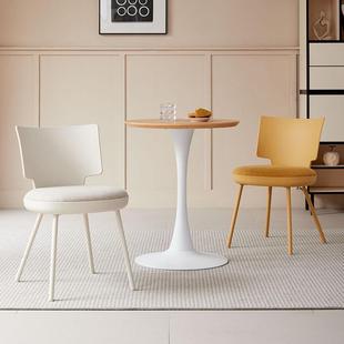北欧家用餐椅简约塑料软垫靠背凳子休闲酒店民宿快餐食堂餐厅椅子