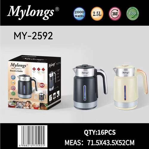 Mylongs大量现货MY-25921.8l2.5l恒温无缝防烫水壶