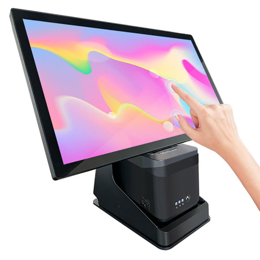 触摸一体机厨房商显点单kds厨显封闭防油壁挂POE供电21.5寸点单机