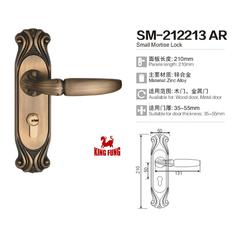 门锁D12153锌合金仿古双舌房门锁古铜色机械门锁欧式门锁室内门锁