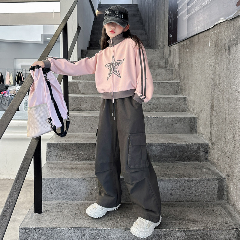 女童秋装套装2024新款洋气儿童外套两件套秋季网红时髦女大童卫衣,童装/婴儿装/亲子装,套装,淘宝优惠券,粉丝福利购,淘宝优惠卷