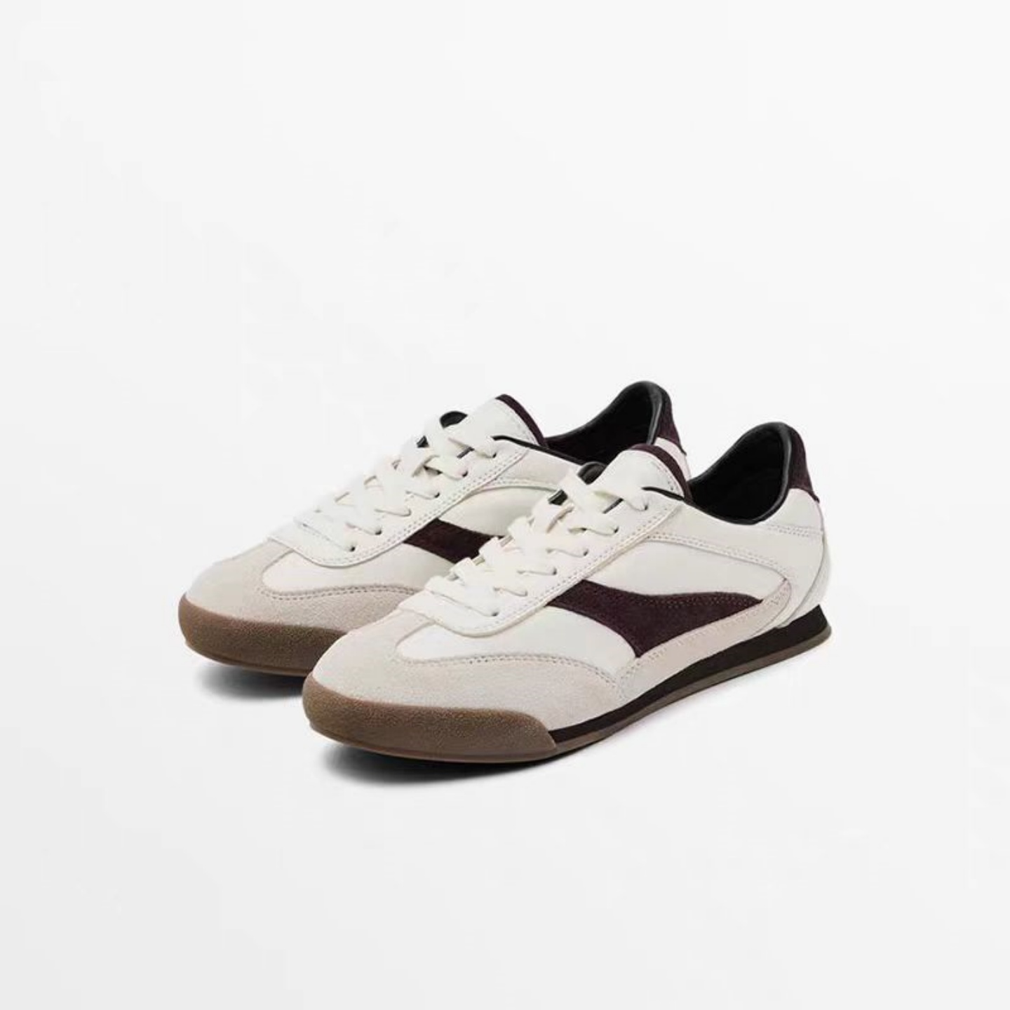 2025新款MD女鞋真皮拼色德训鞋