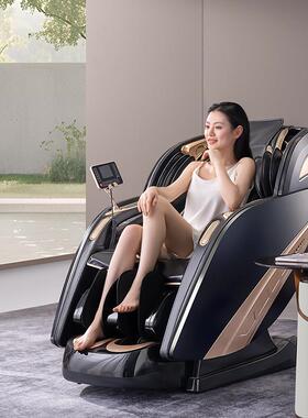 新款2024家用按摩椅语音豪华SLS三导轨T500双推杆太空舱烤漆注塑