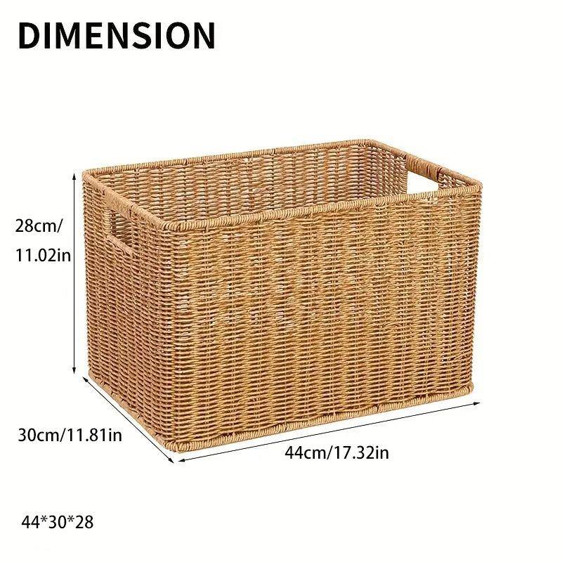 手工藤编艺术收纳筐衣服被子儿童玩具书本脏衣服臭袜子收纳篮