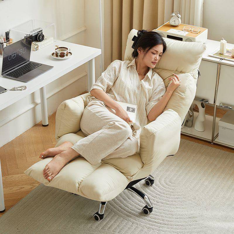 躺椅办公室午休午睡折叠椅家用休闲可躺可坐两用电脑椅懒人沙发椅