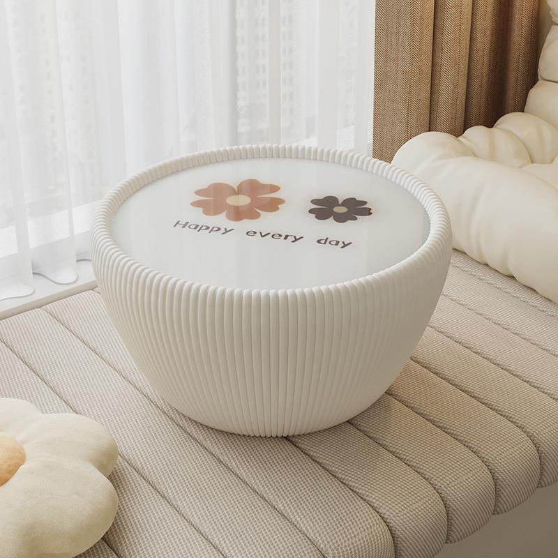 奶油风新款飘窗茶几公寓民宿飘窗桌家用卧室阳台榻榻米圆形小桌子,鲜花速递/花卉仿真/绿植园艺,割草机/草坪机,淘宝优惠券,粉丝福利购,淘宝优惠卷