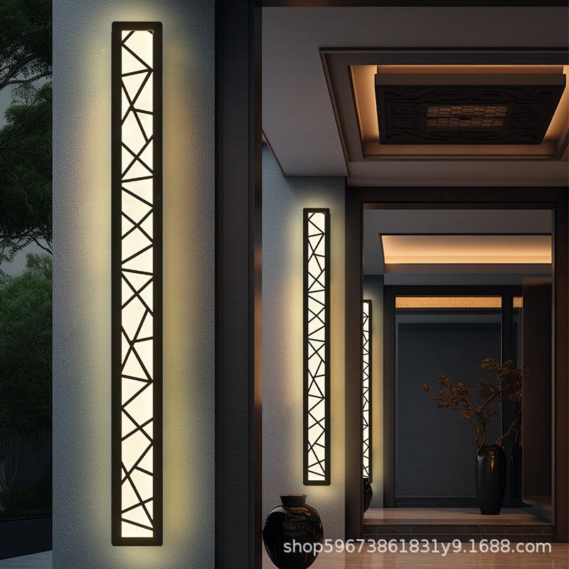 户外壁灯防水长条灯楼梯墙灯新款庭院别墅装饰灯85-265v宽压