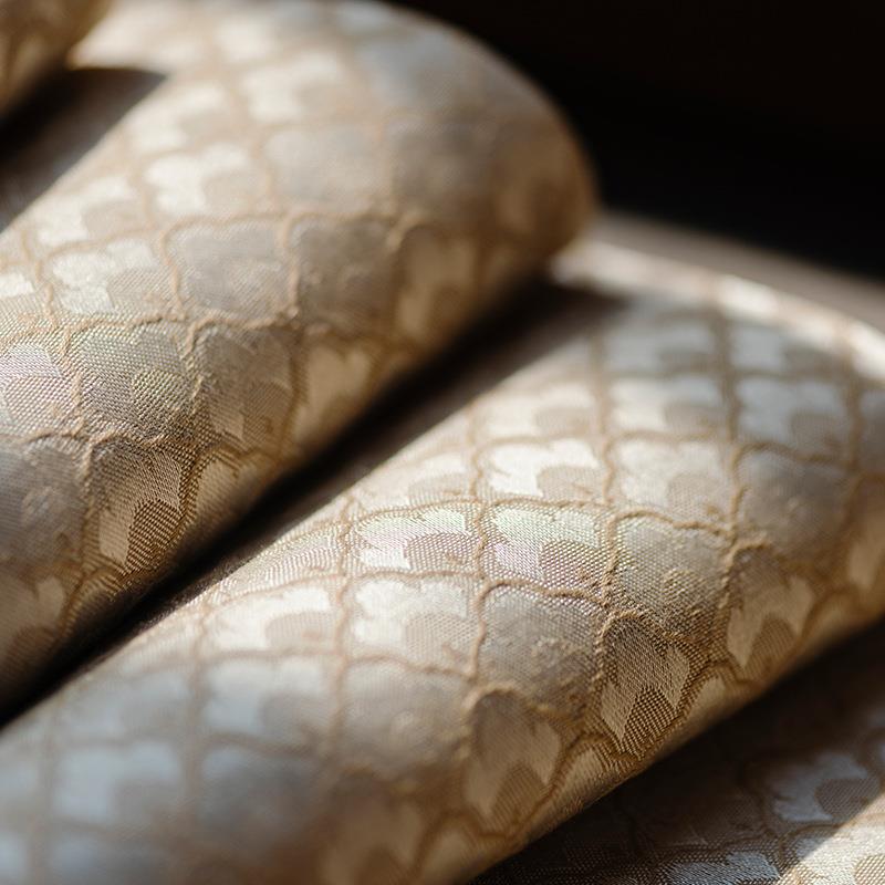 5ZW沐春甄选知舍云水纹茶席织锦云锦桌旗双面织锦缎茶桌布