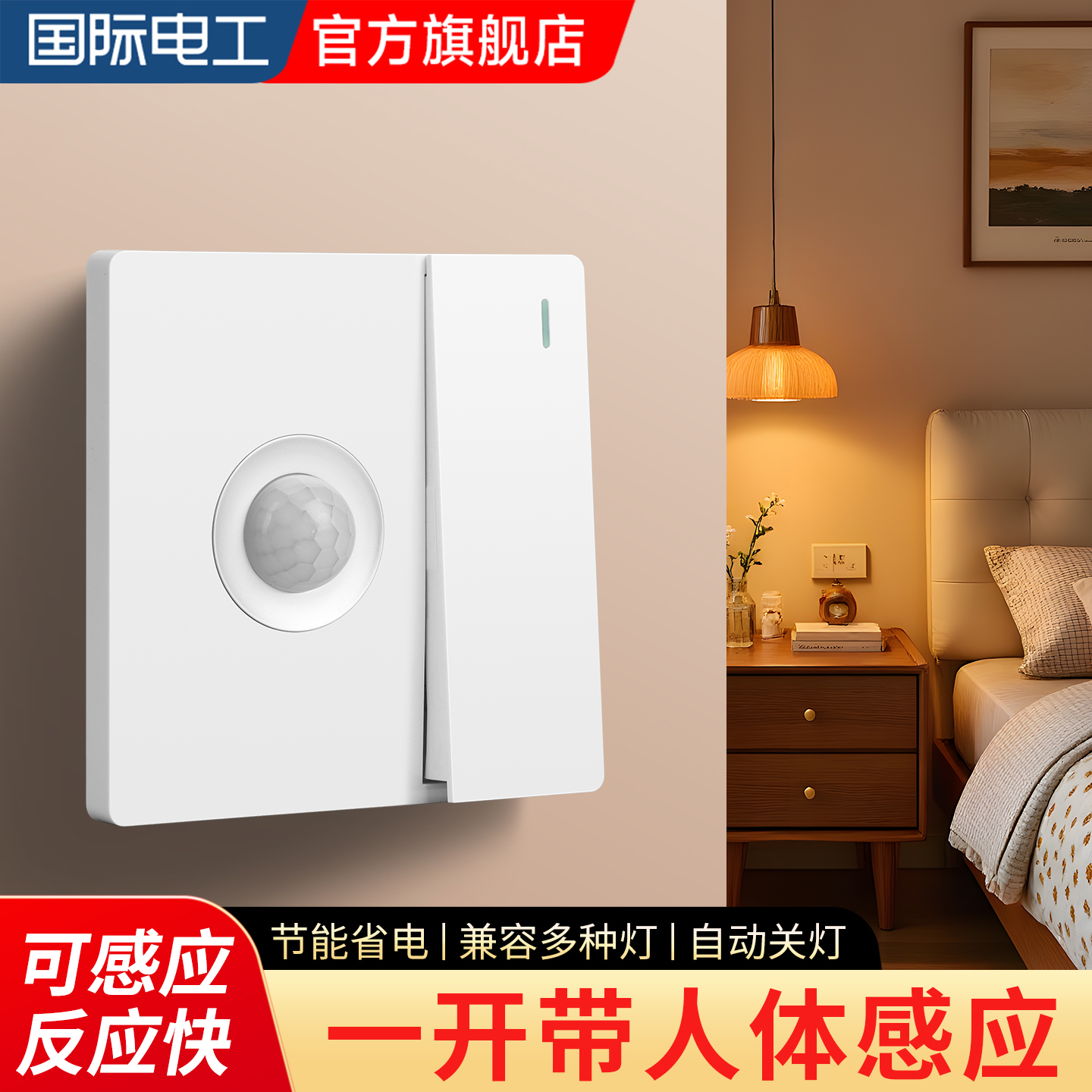 国际电工感应延时开关兼具多种灯