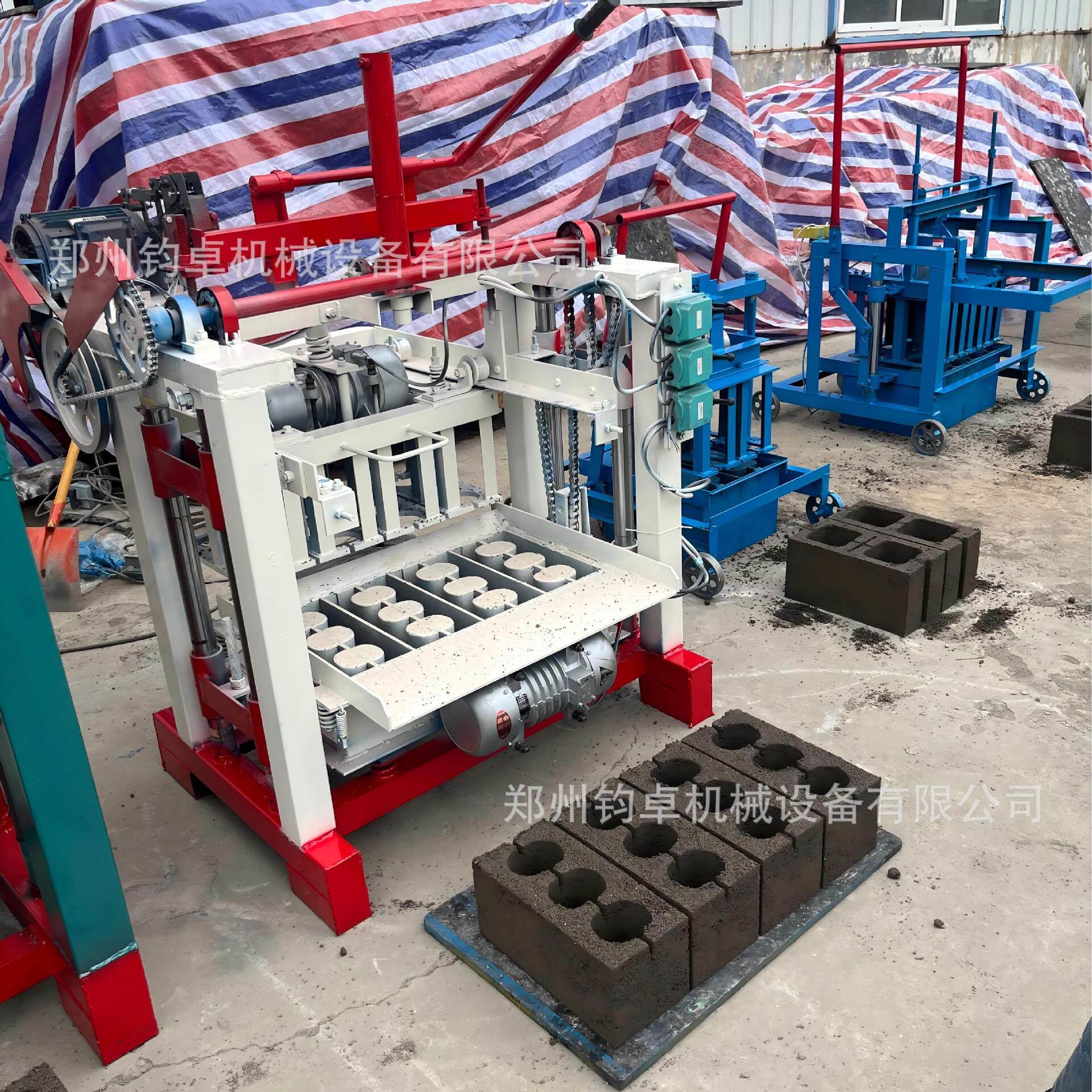 4-35B半自动制砖机半自动免烧空心砖机半自动水泥砖机设备