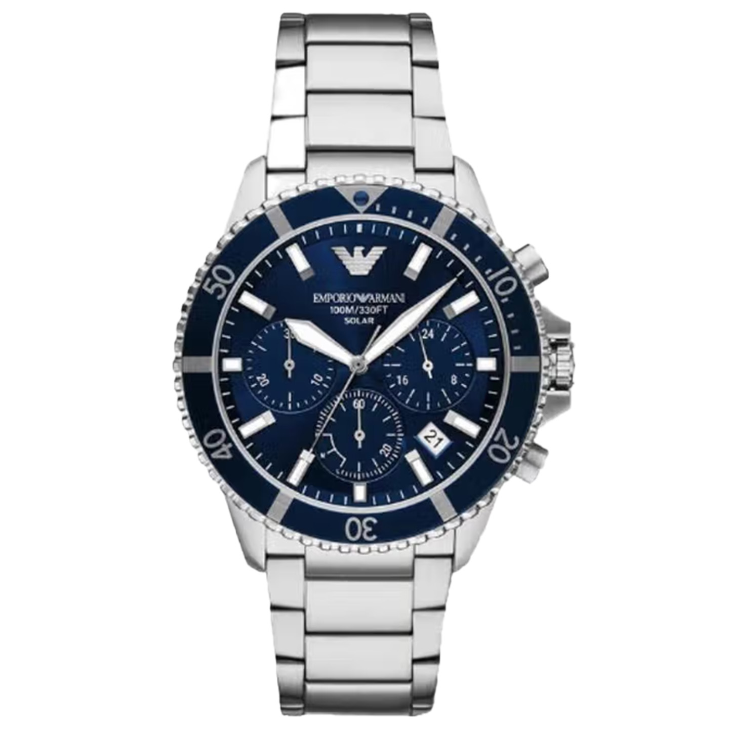 Emporio Armani/阿玛尼手表男三眼计时水鬼男表生日礼物AR11681