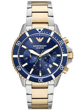 Emporio Armani/阿玛尼手表男士石英时尚水鬼男腕表AR11362