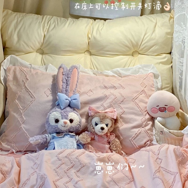 ins风宿舍床头靠垫床上靠枕护腰沙发防撞大靠背软包免拆洗加绑带