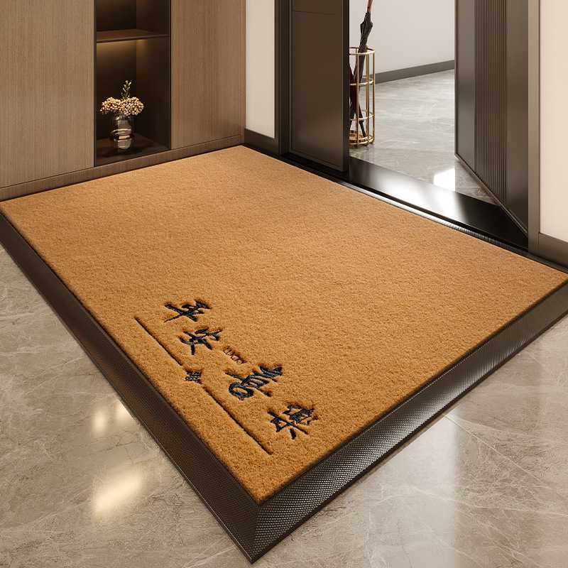 入户门地垫仿椰棕家用进门脚垫防滑垫室内大门口地毯耐脏玄关门垫