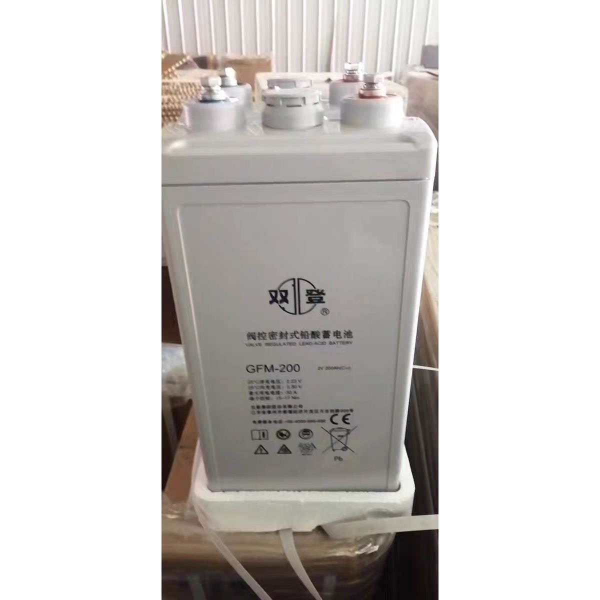 双登蓄电池2V200AH铅酸免维护UPS不间断电源通用直流屏计算机专用